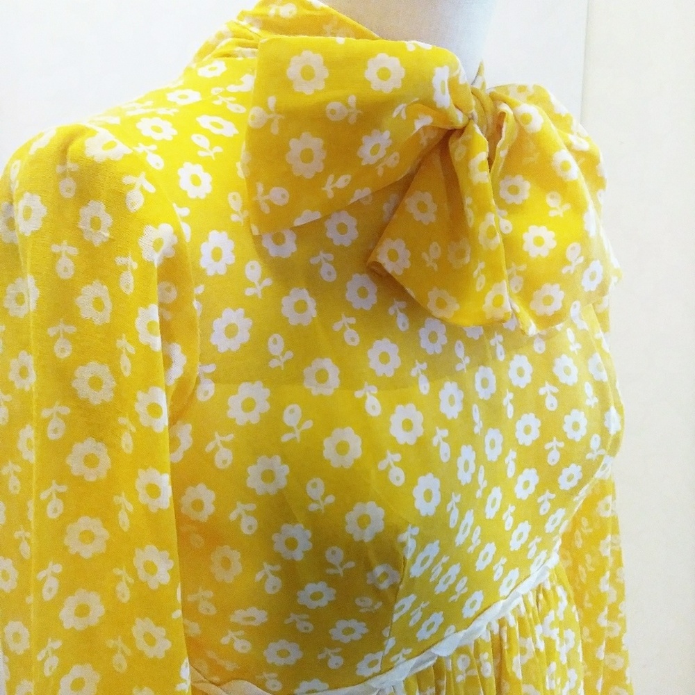 1970's Polka Dot Prairie Dress